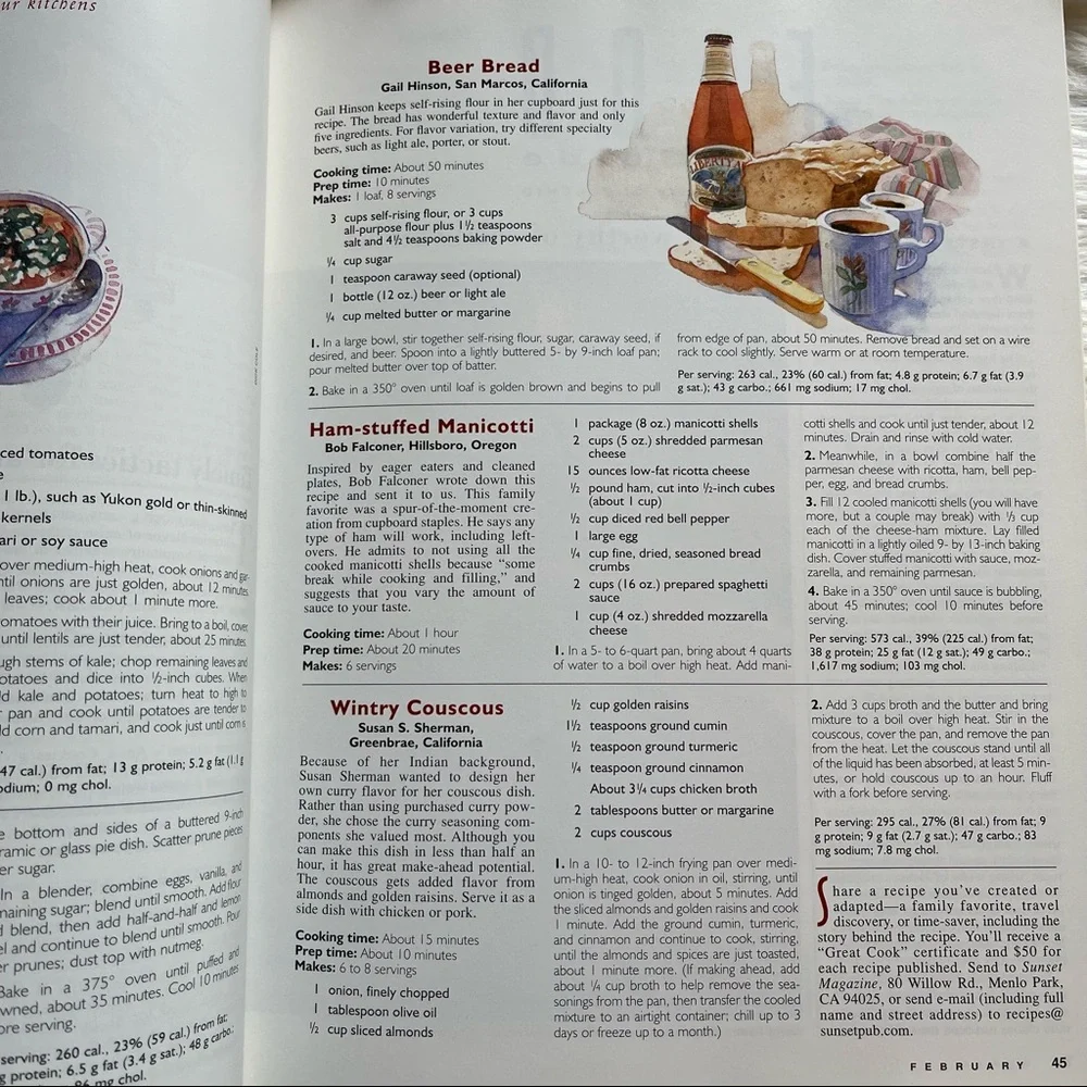 VTG Sunset Recipe Annual 1997 Edition, Softcover Cookbook
